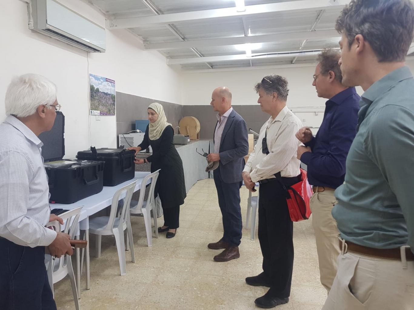 Netherlands Representative Office (NRO) in Ramallah delegation visit to BERC breeding center 